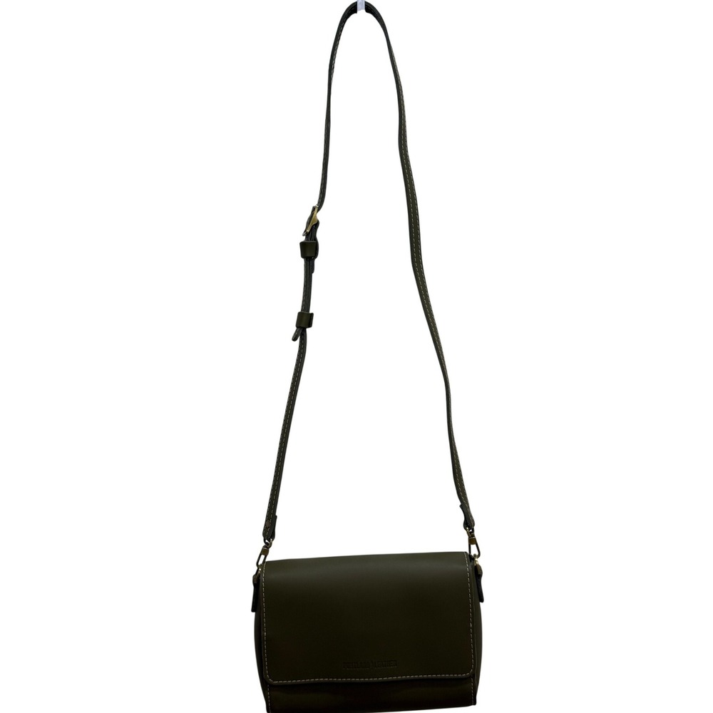 Portland Leather Goods Medium Metro Crossbody Bag Moss Green Leather NWT Rare